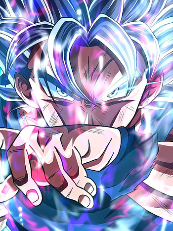 Goku UI_MUI, dragonball, magenta, art, cartoon, dragonballsuper, comic HD phone wallpaper