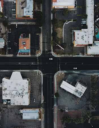 Cities, Auto, Houses, Streets, View From Above HD phone wallpaper