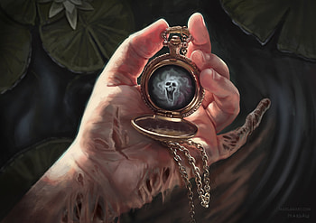Master of time, fantasy, time, art, watch, master, clock, hand, dark, margarita bourkova, halloween HD wallpaper