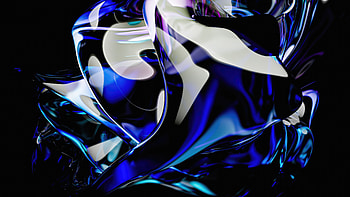 Abstract Blue Glass, abstract, glass, dark, artist, artwork, digital-art, behance HD wallpaper
