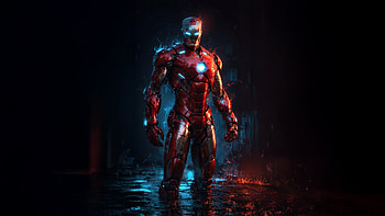 Ultimate Iron Man , iron-man, superheroes, artwork, digital-art, ai, black, dark HD wallpaper