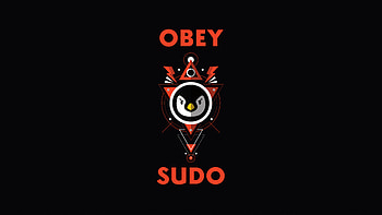 Linux Obey Sudo, linux, ubuntu, computer, dark, black, oled HD wallpaper
