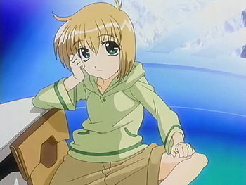 Yuuno Scrya Screenshot, chair, other, yuuno, screenshot, yuuno scrya, mgln, magical girl lyrical nanoha, anime, scrya HD wallpaper