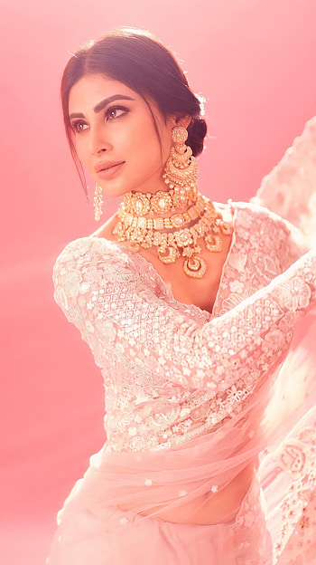 Mouni roy, bollywood actress, saree beauty HD phone wallpaper
