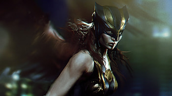 Hawkgirl, hawkgirl, superheroes, artist, artwork, digital-art, artstation HD wallpaper