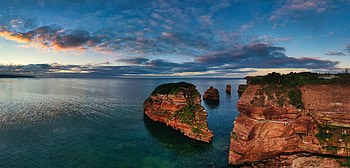 Nature, Sky, Sea, Rock, Horizon, Island HD wallpaper