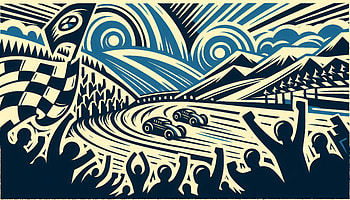 Dynamic Rally Racing Artwork, rallying, race, motorsport, car racing HD wallpaper
