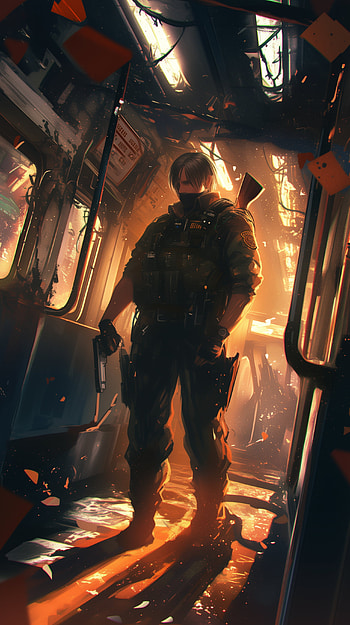 Resident Evil 4 (2023) Leon S. Kennedy Intense , video game, Resident Evil, Resident Evil 4 (2023), Leon S. Kennedy HD phone wallpaper
