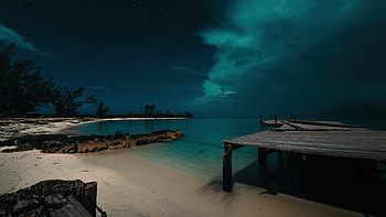 Jaws Beach, The Bahamas HD wallpaper