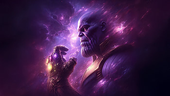 Thanos Infinite Power, thanos, supervillain, superheroes, artwork, digital-art, ai HD wallpaper