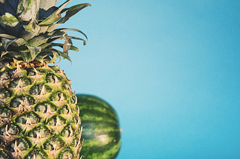 Fruits, Food, Watermelon, Pineapple HD wallpaper