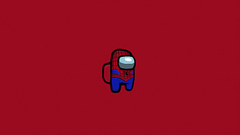 Among Us Spiderman Minimal , among-us, spiderman, games, superheroes, minimalism, minimalist, artist, artwork, digital-art, behance HD wallpaper