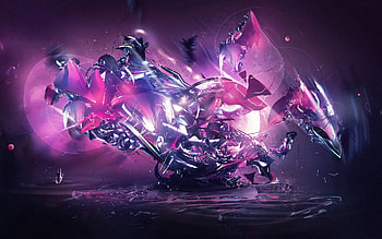 Abstract, Bright, Form, Forms, Metal, Explosion HD wallpaper
