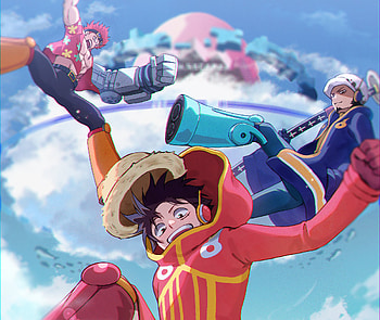 One Piece Legends: Luffy, Law & Kid Adventure, Anime, One Piece, Eustass Kid, Monkey D. Luffy, Trafalgar Law HD wallpaper