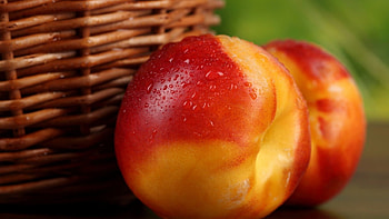 Yummy peaches, peaches, fruit, nectarine, yummy HD wallpaper