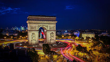 Arc de Triomphe, Tourist attraction, , Captivating beauty HD wallpaper