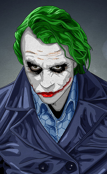 DC Villain, Joker, Notorious villain, Artwork DC Comics HD phone wallpaper