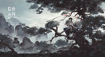 Xiao of Genshin Impact: Serene Game in Misty Mountains, Genshin Impact, Xiao (Genshin Impact), video game HD wallpaper