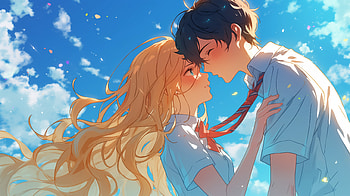 : Heartfelt Moments of Kaori & Kousei from Your Lie in April, Anime, Your Lie in April, Kaori Miyazono, Kousei Arima, anime couple HD wallpaper