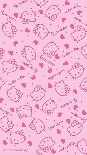 Rose Gold Hello Kitty, Cute Pink Hello Kitty HD phone wallpaper