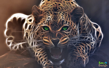 Angry Leopard, Angry, Leopard, Eyes, GLow, Teeht HD wallpaper