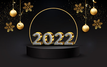 :), golden, black, craciun, christmas, 2022, card, new year HD wallpaper
