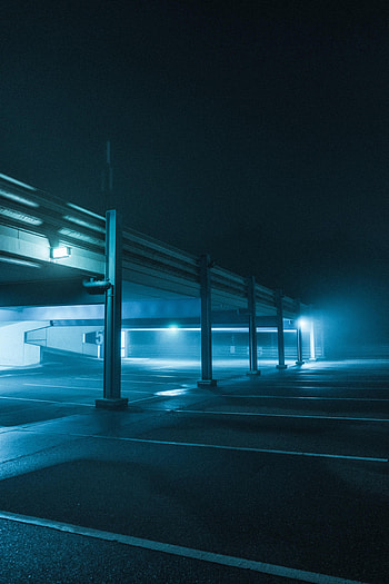 Night, Lights, Texture, Textures, Lanterns, Glow, Parking HD phone wallpaper