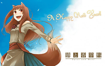 ~Spice & Wolf~, spice and wolf, anime, clouds, sky, holo, wolfgirl HD wallpaper