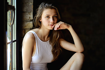 Beautiful, girl model HD wallpaper