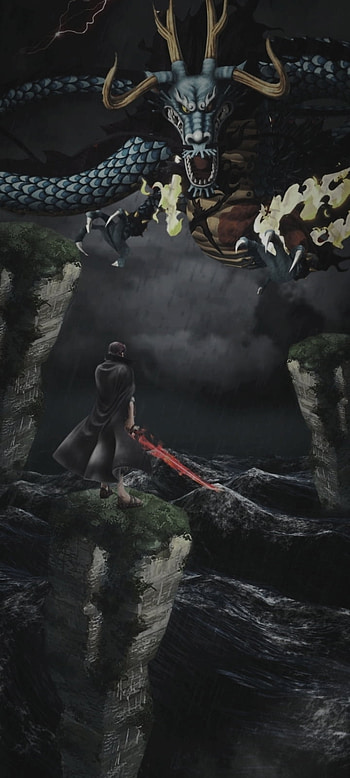 Shanks vs Kaido, video_game_software, art HD phone wallpaper