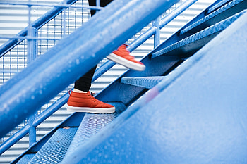 Miscellanea, Miscellaneous, Legs, Sneakers, Stairs, Ladder HD wallpaper