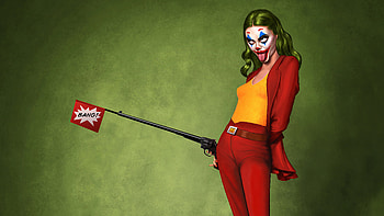 Joker Lady , joker-movie, joker, superheroes, supervillain, artwork HD wallpaper