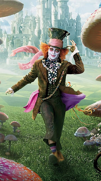 Johnny Depp as The Mad Hatter, Johnny Depp, movie HD phone wallpaper