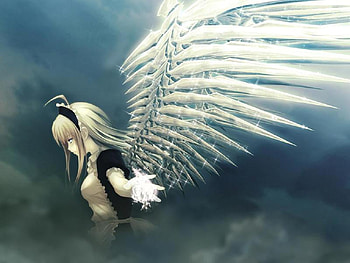 anime angel, wings, angel, girl, anime HD wallpaper