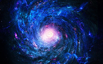 Blue and pink, blue, balck, pink, vortex, fantasy, abstract, light, space, sky HD wallpaper