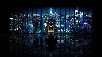 Bat 8 Bits, batman, 8-bit, gotham, superheroes, artist, artwork, digital-art, artstation HD wallpaper