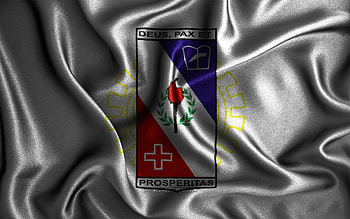 Coronel Fabriciano flag, , silk wavy flags, brazilian cities, Day of Coronel Fabriciano, Flag of Coronel Fabriciano, fabric flags, 3D art, Coronel Fabriciano, cities of Brazil, Coronel Fabriciano 3D flag HD wallpaper