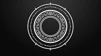 black and white circles magic arcane mandala tera online magic circles HD wallpaper