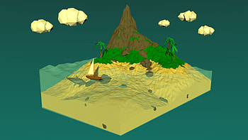 Low Poly, artist, digital-art HD wallpaper