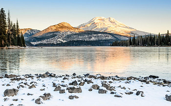 mountain lake, fun, cool, nature, lake, mountain HD wallpaper