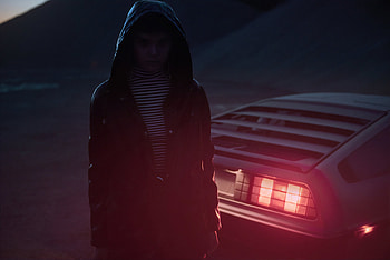 Delorean Car Rider, cars, artist, artwork, digital-art HD wallpaper