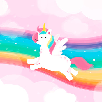 Unicorn, horse, pink HD phone wallpaper
