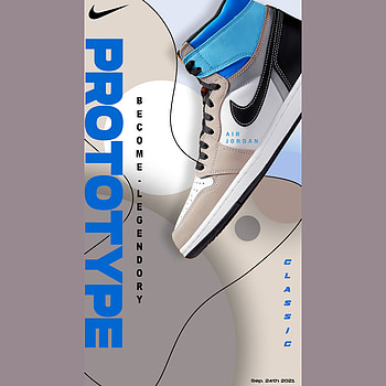 Nike Air Jordan 1, air Jordan, sneakers, poster HD phone wallpaper