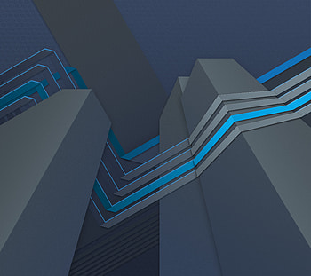 Material design, skyscrapers, shapes, stripes, dark HD wallpaper