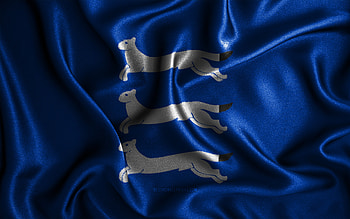 South Ostrobothnia flag, , silk wavy flags, Finnish regions, Day of South Ostrobothnia, Flag of South Ostrobothnia, fabric flags, 3D art, South Ostrobothnia, Regions of Finland, Finland HD wallpaper