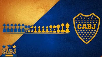Boca Juniors Quad — CABJ Shield & Trophy Line, Sports Logo HD wallpaper