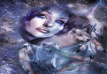 cry for the wolf, girl, indian, wolves, wolf HD wallpaper