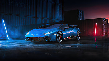 Blue Lamborghini Huracan , lamborghini-huracan, lamborghini, cars, artstation HD wallpaper