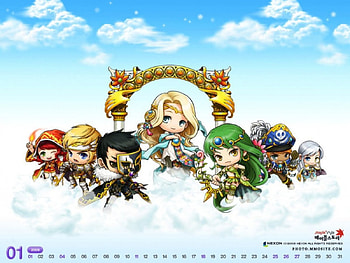 Maplestory, MMORPG, calendar, game, classes HD wallpaper