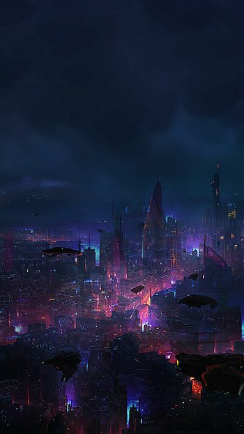 Cyberpunk 2077, Neon city HD phone wallpaper
